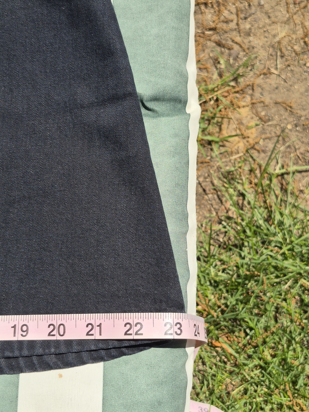 VINTAGE 90's MARITHE' FRANCOIS GIRBAUD BLK Denim Button-Front A-Line Skirt-9/10 - Picture 6 of 13